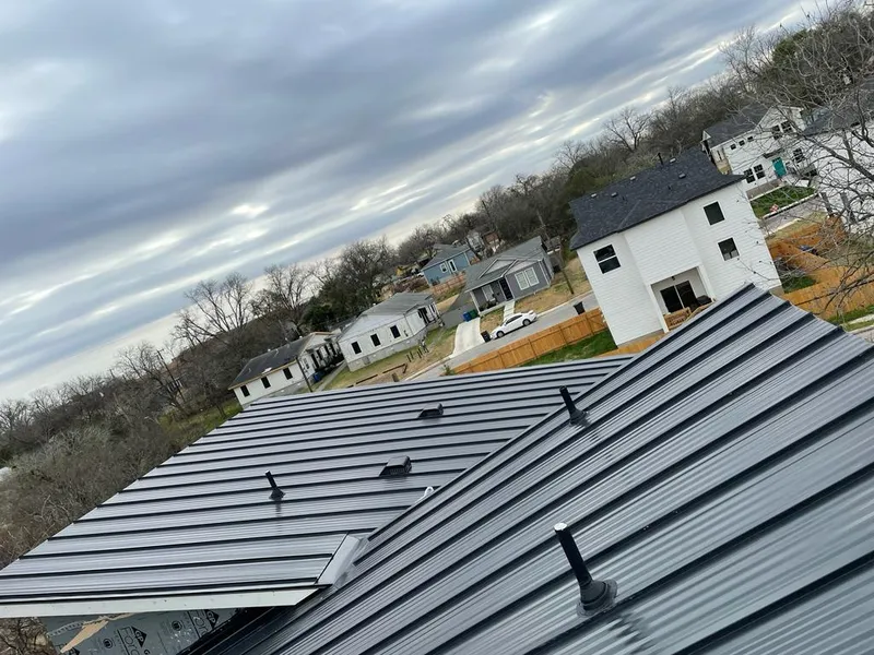 Standing seam metal roof panels with vents for Skylight Repair in Kendall West